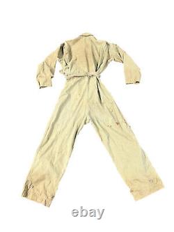 WWII US Army Air Force USAF Summer Flying Suit Made By Debway Hats Size 38