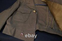 WWII US Army Air Forces Corporal Tailor Cut-Down Class A Ike Jacket'FI RHODES