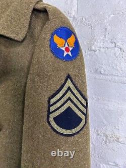 WWII US Army Air Forces Named Enlisted Cold Weather Overcoat