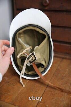 WWII US Army Air Forces Type A-9 Flight Helmet Hard Hat size Small Vintage