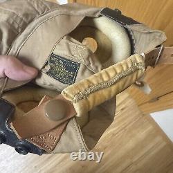 WWII US Army Air Forces Type AN-H-15 helmet Bates Shoe Co AG Aviation Small