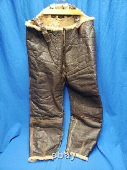 WWII US Army Air Forces Type B-1 Leather Bomber Trousers Pilot Flight Pants WW2