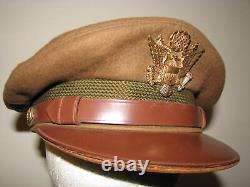 WWII US Army Officer's AAF Fur Felt Dress Cap