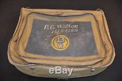 WWII USAAF Army Air Force B-4 Officers Bag'Canvas Products Corp' 13th AAF Art
