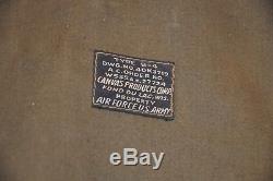 WWII USAAF Army Air Force B-4 Officers Bag'Canvas Products Corp' 13th AAF Art