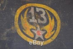 WWII USAAF Army Air Force B-4 Officers Bag'Canvas Products Corp' 13th AAF Art