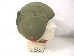 WWII USAAF Army Air Force M4A2 Flak Helmet Complete withChin Strap Unissued #1