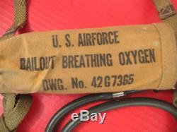 WWII USAAF Army Air Force Pilot's Type H-1 Emergency Bailout Oxygen Bottle RARE