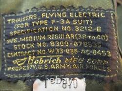 WWII USAAF Army Air Force Type F-3A Electric Flying Suit Jacket & Trousers NOS 2