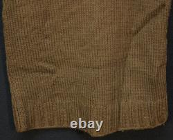 WWII USAAF Army Air Forces Aircrew Sweater Homefront Knit Wool OD Handmade, Rare