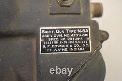 WWII USAAF U. S. Army Air Forces Reflector Gun Sight N-6A