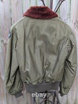 WWII USAAF US ARMY AIR FORCE Type B-15 Flight Flying Bomber Jacket Sz 36, Good