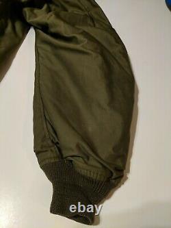 WWII USAAF US ARMY AIR FORCE Type B-15 Flight Flying Bomber Jacket Sz 36, Good