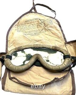 WWII USAAF US Army Air Force #1021-A Polaroid Goggle Lens Kit Field Gear RARE