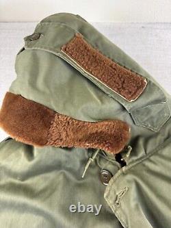 WWII USAF US Army Air Forces Type B-9 Winter Parka Bomber Jacket 1940's