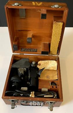 WWII Vintage U. S. Army Air Forces A-10AF 44-10893 Model F-245 Sextant by Ansco