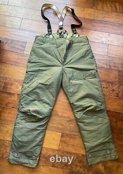 WWII WW2 Goose Down Type A-8 Army Air Force Flight Pants with suspenders
