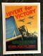 Wwii Ww2 Original War Poster Invent For Victory Us Army Navy Airforce Homefront
