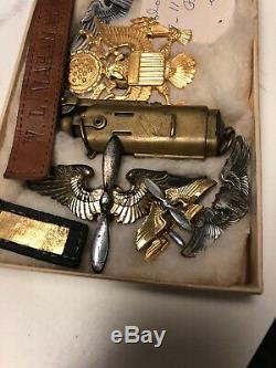 WWII WW2 US Military Lot Wings Sterling SIlver Army Air Force Lighter Pilot 3