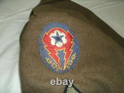 WWII World War 2 US Army Air Force Ike Jacket Uniform with Hat Belt Pants Tie