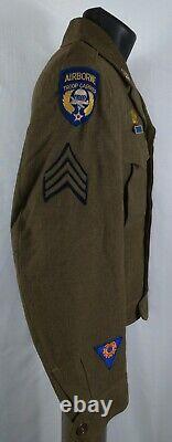 World War II Airborne Troop Carrier Ike Jacket WWII WW2 Army Air Force AAF