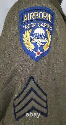 World War II Airborne Troop Carrier Ike Jacket WWII WW2 Army Air Force AAF