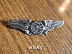 Ww 2 US Army Air Force AAF NAVIGATOR wing full size 3 inch Pin back sterling