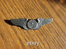 Ww 2 US Army Air Force AAF NAVIGATOR wing full size 3 inch Pin back sterling