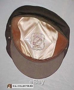 Ww II Us Army Air Force Size Medium Named Crusher Style Visor Hat, Cap