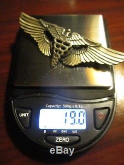 Ww2 Sterling Orber Flight Surgeon 3 Inch Army Air Force War Wing Antique Nice