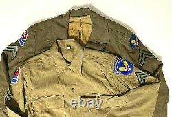 Ww2 Us Army Air Force Aviation Transport Ike Jacket, Shirt & Pants Uniform 1944