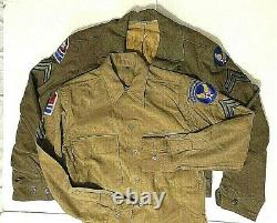 Ww2 Us Army Air Force Aviation Transport Ike Jacket, Shirt & Pants Uniform 1944