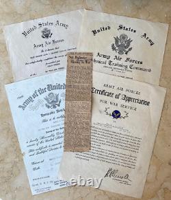 Ww2 Us Army Air Forces B-17 Flying Fortress Gunner's Mia Document Grouping