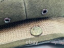 Ww2 Us Army Air Forces Enlisted Brown Dress Cap Hat Visor Pilot Wool Aaf