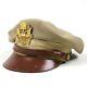 Ww2 Us Army Air Forces Usaaf Officer Dress Cap Visor Hat Khaki Cotton Tropical