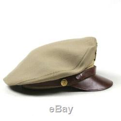 Ww2 Us Army Air Forces Usaaf Officer Dress Cap Visor Hat Khaki Cotton Tropical