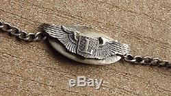 Ww2 Usaaf Military Us Army Air Force Liaison Pilot Wing Bracelet Sterling