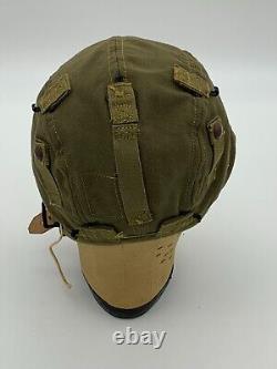 Ww2 Wwii Us Army Air Force Type A-9 Summer Flight Helmet Large