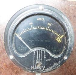 Wwii U. S. Army Air Force Aaf Type E-1 Ammeter Gauge B-29 Superfortress Bomber