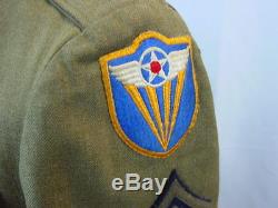 Wwii Us Army 4th Air Force Ww2 Uniform Group Tunic Jacket Shirt 2 Hats
