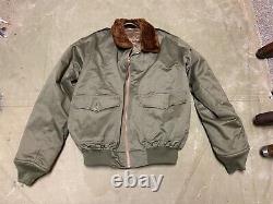 Wwii Us Army Air Corp Force Aaf B-10 Winter Flight Jacket-large 44r