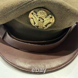 Wwii Us Army Air Force Usaaf Nco Enlisted Men Crusher Flying Hat Cap 6 7/8