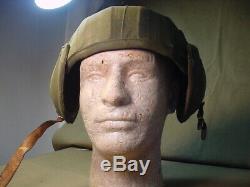 Wwii Us Army Air Forces Flak Helmet M4a2 Cloth Covered Version