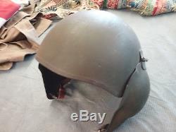 Wwii Usaaf Army Air Force M-3 Flyers Bomber's Flak Helmet & Liner