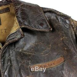 Wwii Usaaf Army Air Forces Pilot Leather Flying Flight Jacket Type A-2 A2 Aero