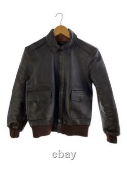 YMCLKY LEATHER JACKET BLUSON 36 Brown SOLID TYPE A-2 ARMY AIR FORCES Used