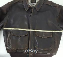 145vtg Avirex Limited Blouson Aviateur Sz M Pour Homme, Type A-2, Armée / Air Force - États-unis