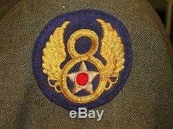 1944 Seconde Guerre Mondiale Us Army 8e Armée De L'air Ike Jacket Wool Patch E29142e