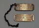 2 Bracelets D'identification De L'armée De L'air De L'armée Américaine Pendant La Seconde Guerre Mondiale