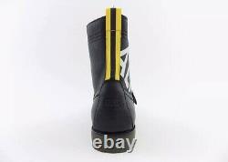 350 $ Polo Ralph Lauren Noir Hommes Taille 9 Alpine Leather Ranger Bottes Chaussures